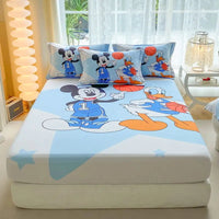 Hello Kitty Fitted Sheet Bed Cover Nonslip Mattress Cover Soft Bedding Brushed Protector D