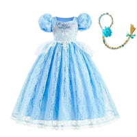 Cinderella Dress For Girls Kids Party Cosplay Halloween Costumes Kids Birthday Princess Dress Up Clothes Dress5