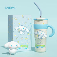 Sanrio Hello Kitty 700/1200ml Stanley Cup Large Capacity Cute Straw Insulated Cup My Melody Cartoon Child Stainless Cup Gift