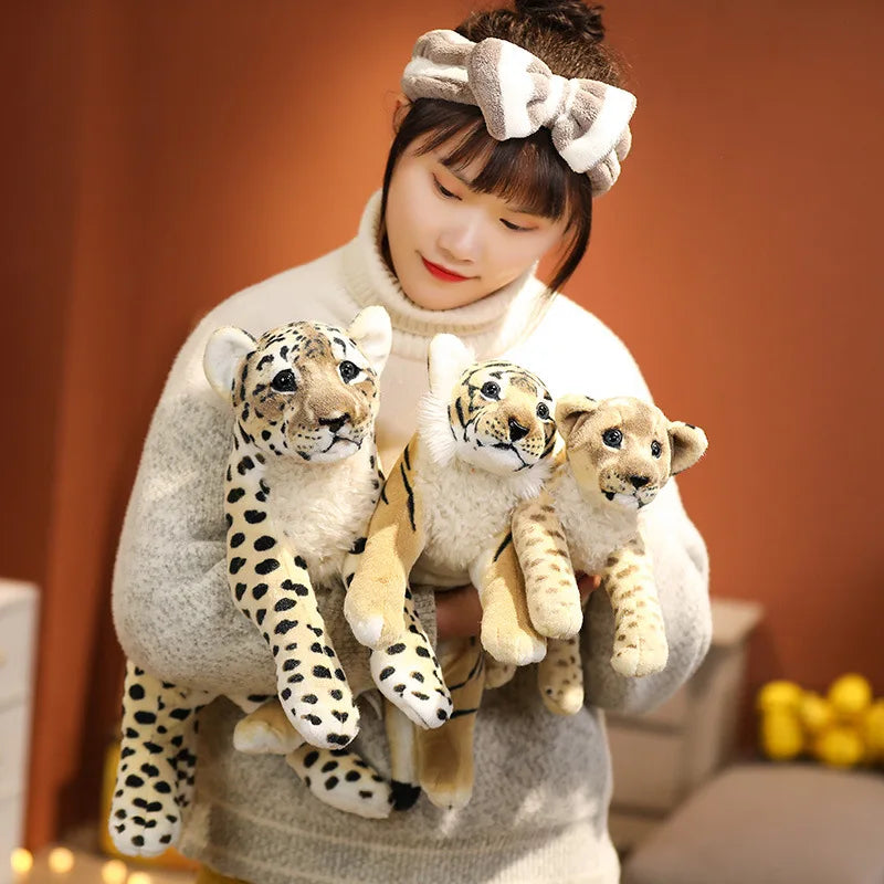 Lusy Store LLC Snow Leopard Stuffed Animal | Realistic Plush Toy | Soft &amp; Cuddly | 15-23 in | Lusy Store Stuffed Animal
