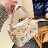 Storage Bag Anime New Sanrio Hello Kitty Convenience Makeup And Toilet Bag Travel Storage Bag Large Capacity Christmas Gift