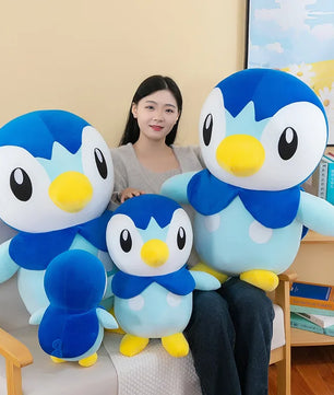 Lusy Store LLC Pokemon Piplup Plush Toy – Soft Penguin Stuffed Animal – 10in/20in/24in Stuffed Animal