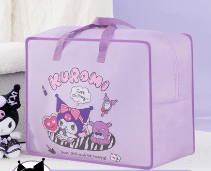 Hello Kitty Quilt Storage Bag Large Capacity Sanrio Kuromi Children's Cartoon Kindergarten Handheld Quilt Bags Moving Bags Lusy Store