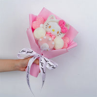 Kuromi My Melody Cinnamoroll Hello Kitty Plush Bouquet Woman Valentine's Day Girls Christmas Gifts Cartoon Bouquet-6