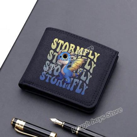 Toothless Canvas Wallet Men Short Folding Purse How To Train Your Dragons Cartoon Card Holder Coin Case Fashion Pocketbook Gift Lusy Store