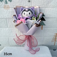 Kuromi My Melody Cinnamoroll Hello Kitty Plush Bouquet Woman Valentine's Day Girls Christmas Gifts Kuromi-23