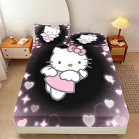 Hello Kitty Fitted Sheet Suitable For Children And Adults Home Decor 2