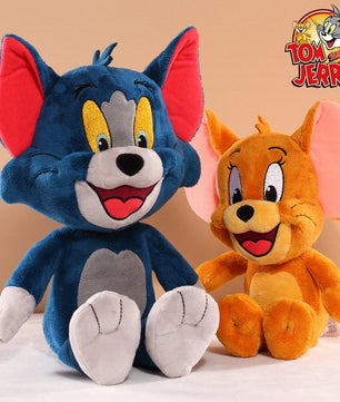 Lusy Store LLC Tom And Jerry Plush Toy | Soft Stuffed Cartoon Doll | Multiple Sizes Plush