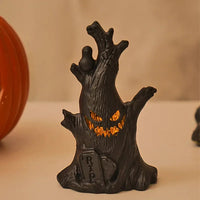 2024 Halloween Haunted House Horror Props, Halloween Ghost Tree Led Glow Ghost Lights, Horrific Atmosphere Home Decoration Light