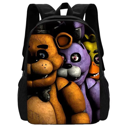 Cartoon Five Night At Freddy Child School Backpack With Shoulder Bag Pencil Bags School Bags for Boys Girls Best Gift XHOO4-SB-145-A6