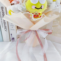 Lusy Store LLC Creative bouquet Kuromi Melody Cinnamoroll Plush Toys Stuffed Doll Anime Girl's Room Decoration Bouquet