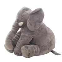 Large Elephant Plush Toy – Soft Stuffed Pillow & Cushion (16in/24in) | Lusy Store Gray