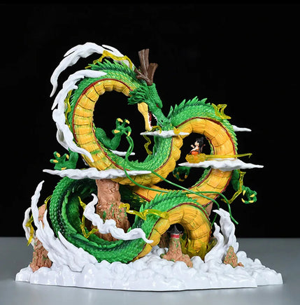24cm Dragon Ball Anime Figure Shenron Figure Goku And Shenron Figurine Model Pvc Statue Doll Collection Room Toy Gifts Lusy Store