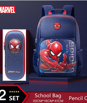 Spiderman Backpack New School Bags For Boys Primary Student Shoulder Grade 1-3 Mochilas B106