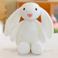 Easter Plush Bunny | Soft Long-Eared Rabbit Doll | 12 in | Lusy Store White 12"