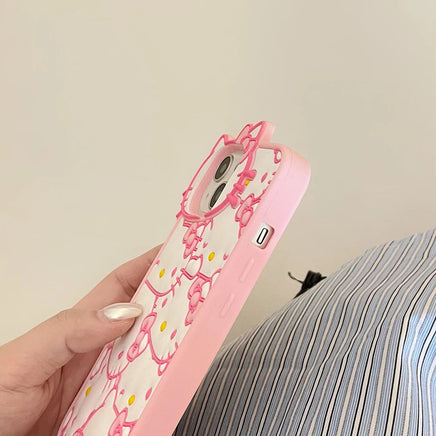 Kawaii Cartoon Sanrios Hello Kitty Phone Case For iPhone 15 14 13 12 11 Pro Max Soft Silicone Drop-resistant Back Cover Gift Lusy Store