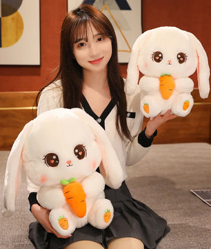 Lusy Store LLC Long Ear Rabbit Plush Pillow Big Size Bunny Dolls Stuffed Soft Animal Cushion Girls Birthday Xmas Gifts Plush