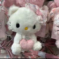 Kawaii Sanrios KT Cat & Charmmy Kitty Plush Keychain