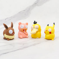 Lusy Store LLC 8pcs/set Pokemon Action Figure | Kawaii Big Eye Pikachu &amp; Friends | 2.36 in Action Figure