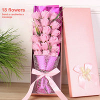Creative Soap Flower Valentines Day Wife Girlfriend Gift Rose Flower Artificial Soap Bouquet B