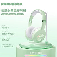 Kuromi Bluetooth Headphone Wireless Headsets Anime Cartoon Stereo Cinnamoroll Headset Earphone with Mic Fashion Gifts PQG