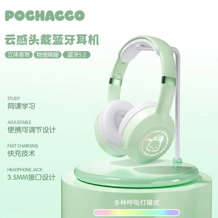 Kuromi Bluetooth Headphone Wireless Headsets Anime Cartoon Stereo Cinnamoroll Headset Earphone with Mic Fashion Gifts PQG