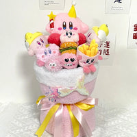 Pink Star Kirby Plush Bouquet Stuffed Plush Flower Bouquet Room Decor Girl Friend Birthday Gifts 40x26cm 2