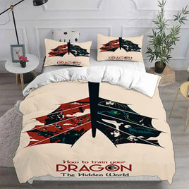 How to Train Your Dragon Bedding Sets Comforter Quilt Bed Cover Duvet Cover Pillow Case 2-3 Pieces Sets Bedroom Decoration Lusy Store