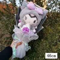 Kuromi My Melody Hello Kitty Cinnamoroll Plush Bouquet Valentine's Day Christmas Graduation Holiday Gift Kuromi-10