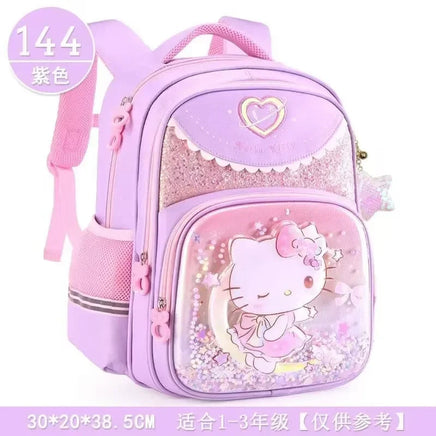 Sanrio Cute Kuromi Melody Cinnamoroll Large Capacity Backpack Boys Girls Cartoon Hello Kitty Kawaii Canvas Schoolbag 2024 Cute 7