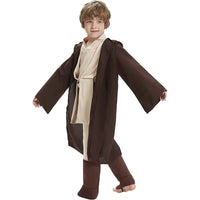 Star Wars Obi-Wan Kenobi Kids Cosplay Costume - Jedi Warrior Hooded Cloak Suit