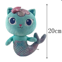 Animals Plush Gabby Dollhouse Lovely Plush Gaby Toy Plush House Cat Doll Cartoon Stuffed Animals Mermaid Cat Plushie Dolls Kids