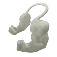 Cat Halloween Costumes 3D Printed Pet Muscle Hanging Arm Creative Cat Dog Dress-Up Prop Cats Accessory Pet Cosplay Muscle Toy White