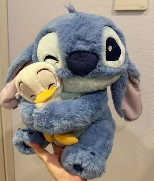 Lusy Store LLC Stitch Lilo Plush Doll with Duck – Cute Stuffed Toy 12"/18" – Kawaii Gift & Decoration – Lusy Store Plush