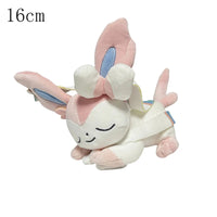 Sleeping Pokemon Charizard Peluche Plush Toy Pachirisu Piplup Pichu Leafeon Sylveon Glaceon Gengar Sprigatito Pikachu Doll Gift Sylveon 16cm