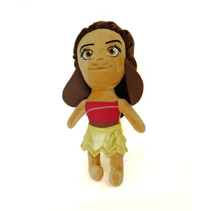 Gilrs Princess Moana Wig and Necklace Flower Clip Dress Up Set Halloween Vaiana Costume Accessories Moana Pet Pig and Cock Toys L