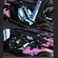 1314 Pcs Remote Control LED Supercar Power Building Blocks Lamp Bricks Speed Racing Sets Toys For Kids Models Gifts