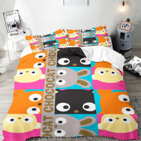 CHOCOCAT Quilt Cover Cartoon Anime Duvet Printed Polyester Bedding Twin Size children Gift Various Sizes Lusy Store