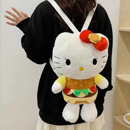 24 Styles Sanrio Plush Doll Kawaii Cinnamorol Plush Stuffed Backpack Girl's Cartoon Bag Gift Bag Girlfriend Child Birthday Gift