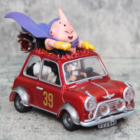 Lusy Store LLC Dragon Ball Z Fat Buu Anime Figures Majin Buu Mr. Satan Drive Car Pvc Statue Collectible Model Decoration Gift Action Figure