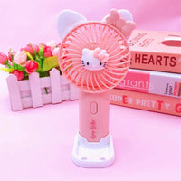 Sweet Mini Fan Cartoon Cinnamoroll Hello Kitty Kuromi Melody Small Fan D
