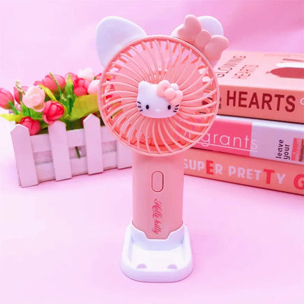 Sweet Mini Fan Cartoon Cinnamoroll Hello Kitty Kuromi Melody Small Fan D