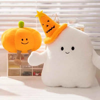 18~30cm Kawaii Halloween Pumpkin Ghost Plush Toy Plushie Soft Plant Stuffed Doll Holidays Props Decorative Throw Pillow for Kids