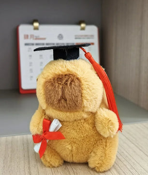 Lusy Store LLC Doctor Hat Capybara Plush Toy Graduate Plush Dolls Cute Stuffed Animal Plushie Gift Plush
