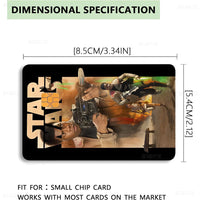 Amine S-Star-W-Wars Anime Cartoon Bear Skin Sticker Film Tape Case For Big Credit Debit Card Front Side Lusy Store