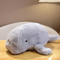 Manatee Stuffed Animal – Soft & Lifelike Plush Toy – 16in/20in (40cm/50cm) – Lusy Store Gray