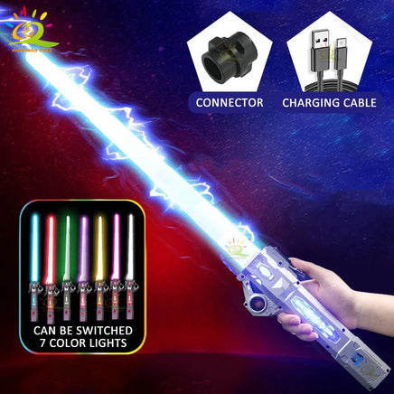Retractable Lightsaber Finger Rotating Laser Sword Flash Luminous Soundfont Force FX FOC Blaster Cosplay Battle Toy for Children Lusy Store