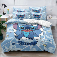 1 cartoon cute Stitch digital printed brushed down duvet cover,bedroom down comforter cover，bedding(No pillowcases，no quilt) Lusy Store