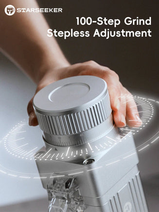 STARSEEKER E55 Electric Coffee Grinder – 55mm Burr, Stepless Adjustment, Espresso to Cold Brew