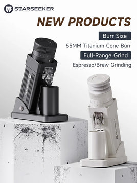 STARSEEKER E55 Electric Coffee Grinder – 55mm Burr, Stepless Adjustment, Espresso to Cold Brew